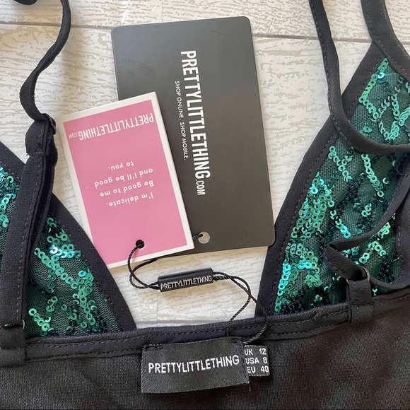 NWT Prettylittlething Sequin Dress - Picture 6 of 16